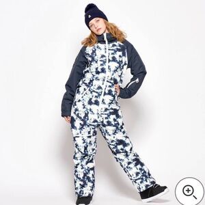 ONESKEE Women's Blue Tie Dye Original Pro Snow Suit Small Long NWT in packaging